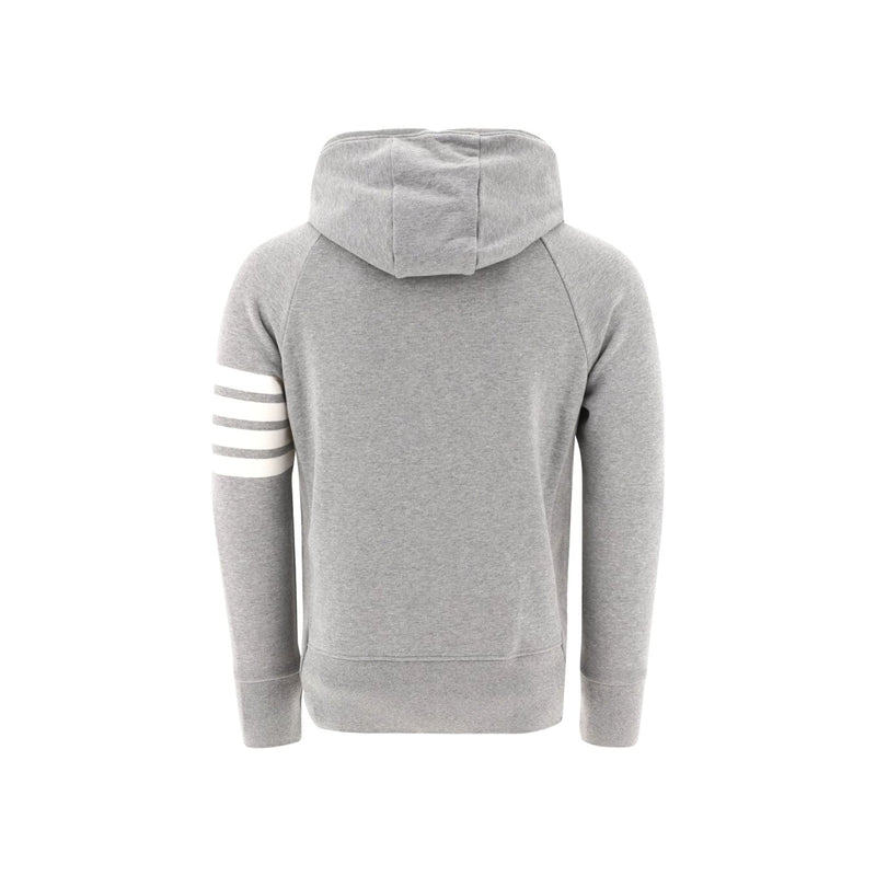 Thom Browne Engineered 4 Bar Zip Up Jersey Hoodie | Designer code: MJT022H00535 | Luxury Fashion Eshop | Lamode.com.hk