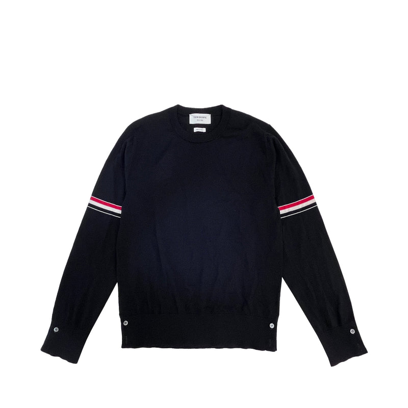 Thom Browne Rwb Stripe Jumper | Designer code: MKA412AY1014 | Luxury Fashion Eshop | Lamode.com.hk