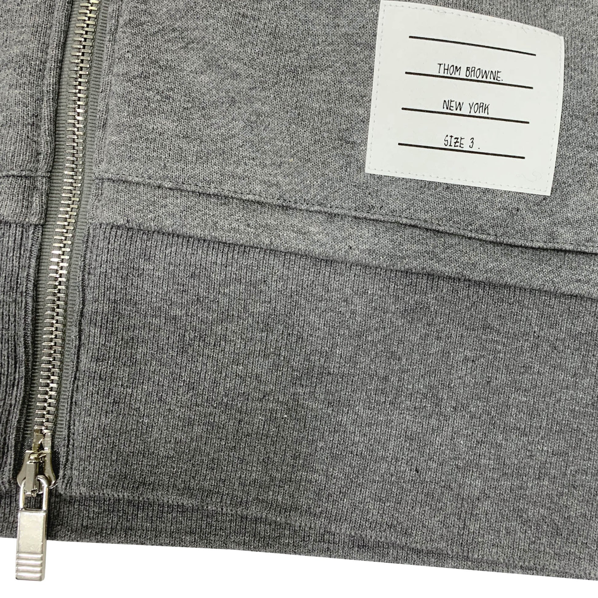 Thom Browne 4 Bar Zip Up Hoodie | Designer code: MJT249A06910 | Luxury Fashion Eshop | Lamode.com.hk