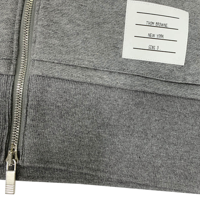 Thom Browne 4 Bar Zip Up Hoodie | Designer code: MJT249A06910 | Luxury Fashion Eshop | Lamode.com.hk
