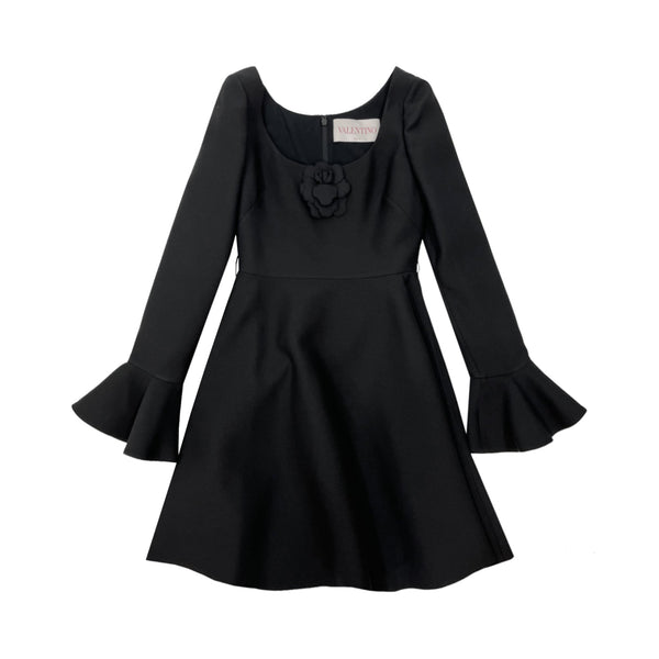 Valentino Dress With Ruffles | Designer code: XB3VAXV61CF | Luxury Fashion Eshop | Lamode.com.hk