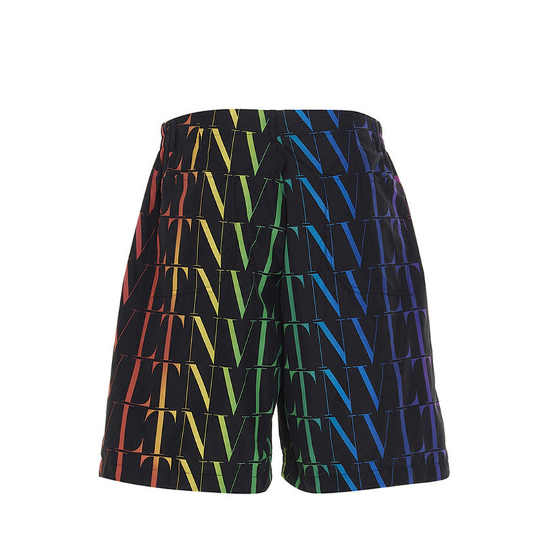 Valentino VLTN All Over Logo Shorts | Designer code: VV3RDB056G0 | Luxury Fashion Eshop | Lamode.com.hk