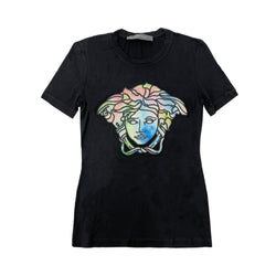 Versace Crystal Embellished Medusa Head T-shirt | Designer code: 10041511A00769 | Luxury Fashion Eshop | Lamode.com.hk