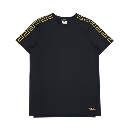 Versace La Greca Crew Neck T-shirt  | Designer code: 10037111A02322 | Luxury Fashion Eshop | Lamode.com.hk
