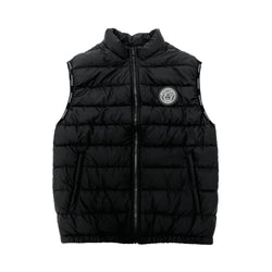 Versace Logo Patch Padded Vest Jacket | Designer code: 10030301A02157 | Luxury Fashion Eshop | Lamode.com.hk