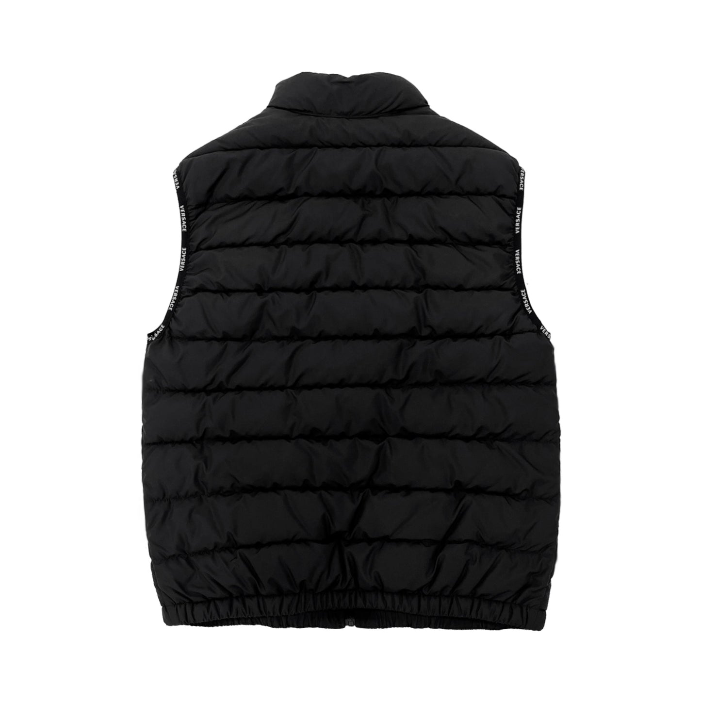 Versace Logo Patch Padded Vest Jacket | Designer code: 10030301A02157 | Luxury Fashion Eshop | Lamode.com.hk