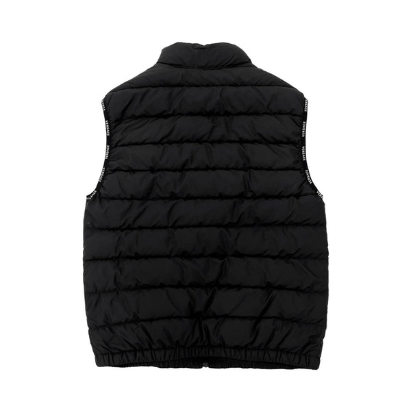 Versace Logo Patch Padded Vest Jacket | Designer code: 10030301A02157 | Luxury Fashion Eshop | Lamode.com.hk