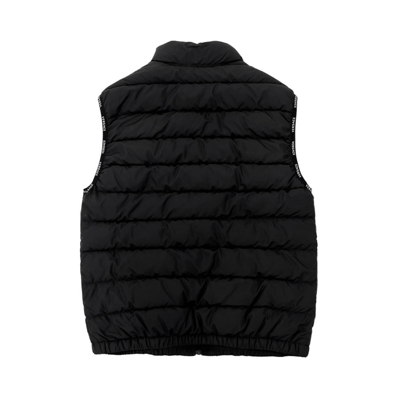 Versace Logo Patch Padded Vest Jacket | Designer code: 10030301A02157 | Luxury Fashion Eshop | Lamode.com.hk