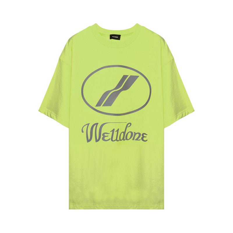 We11done Logo Print Oversized T-shirt | Designer code: WDTP519930 | Luxury Fashion Eshop | Lamode.com.hk