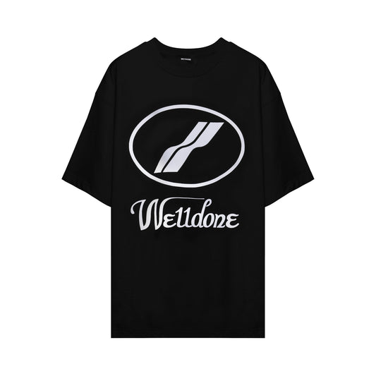 We11done Logo Print Oversized T-shirt | Designer code: WDTP519930 | Luxury Fashion Eshop | Lamode.com.hk