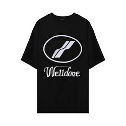 We11done Logo Print Oversized T-shirt | Designer code: WDTP519930 | Luxury Fashion Eshop | Lamode.com.hk