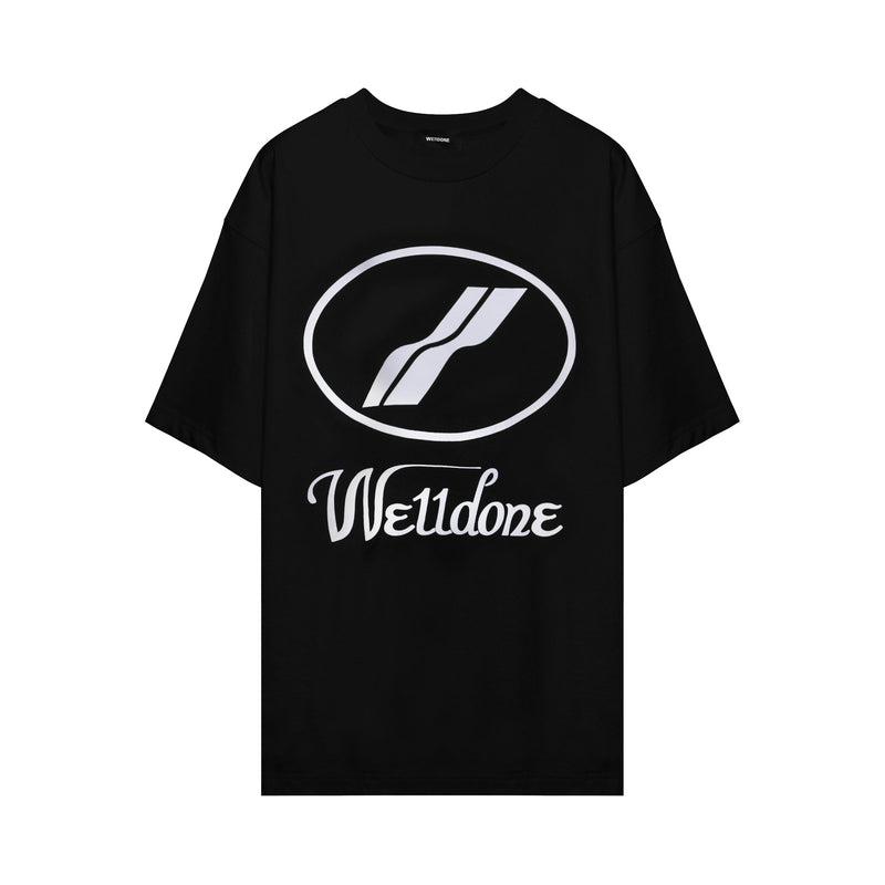We11done Logo Print Oversized T-shirt | Designer code: WDTP519930 | Luxury Fashion Eshop | Lamode.com.hk