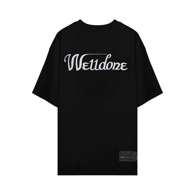We11done Logo Print Oversized T-shirt | Designer code: WDTP519930 | Luxury Fashion Eshop | Lamode.com.hk