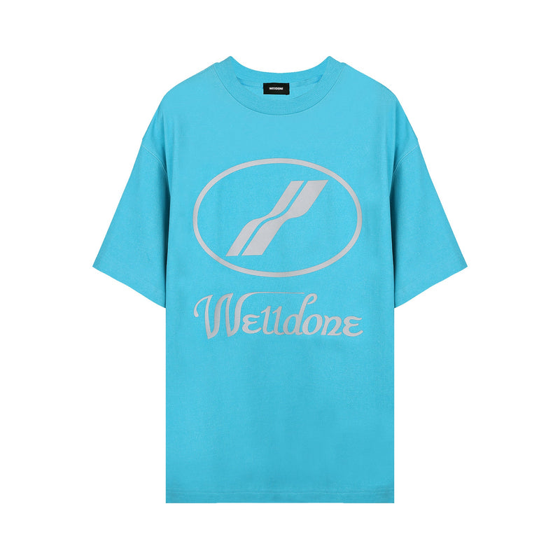 We11done Logo Print Oversized T-shirt | Designer code: WDTP519930 | Luxury Fashion Eshop | Lamode.com.hk