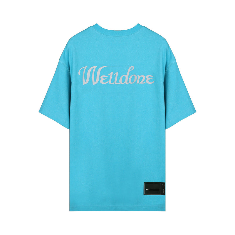 We11done Logo Print Oversized T-shirt | Designer code: WDTP519930 | Luxury Fashion Eshop | Lamode.com.hk