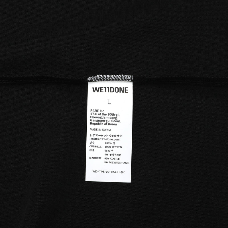 We11done Oversized Logo Print T-shirt | Designer code: WDTP620074 | Luxury Fashion Eshop | Lamode.com.hk