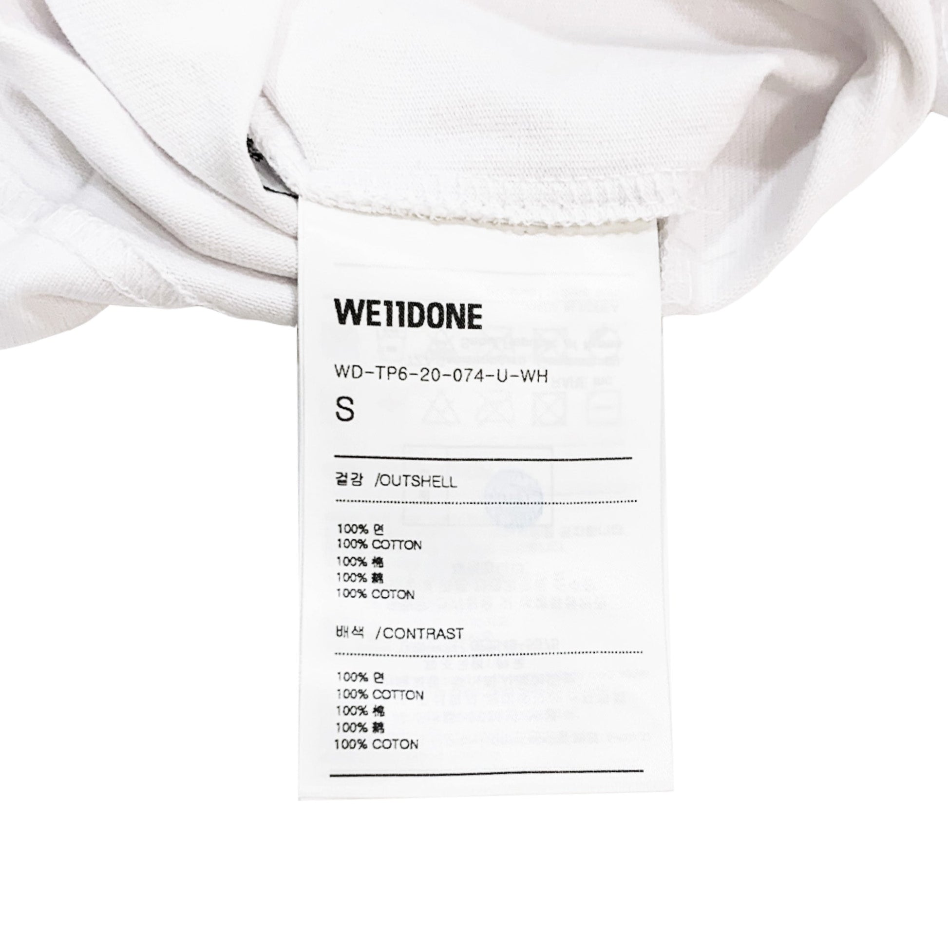 We11done Oversized Logo Print T-shirt | Designer code: WDTP620074 | Luxury Fashion Eshop | Lamode.com.hk