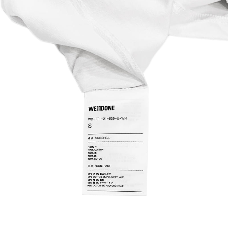 We11done Logo Printed T-shirt | Designer code: WDTT121539 | Luxury Fashion Eshop | Lamode.com.hk