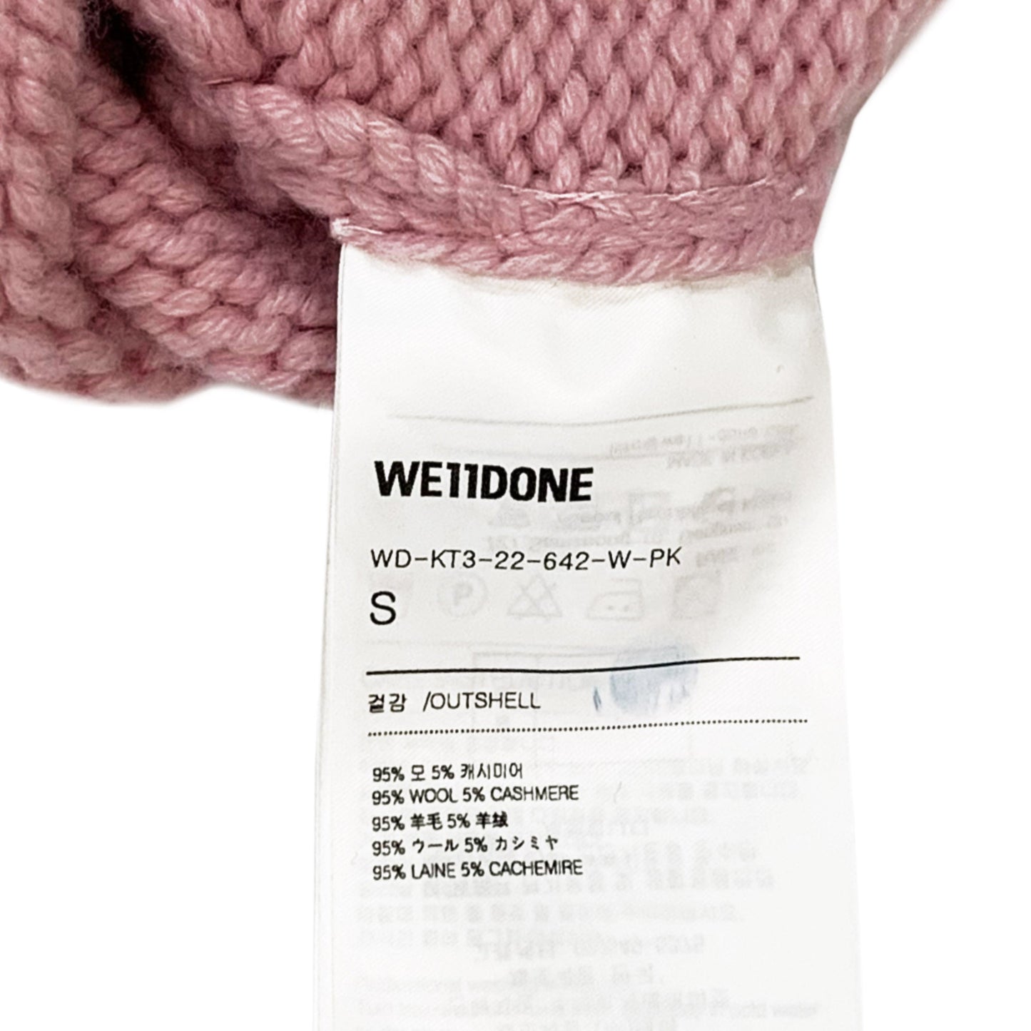 We11done Cable Knitted Sweater | Designer code: WDKT322642 | Luxury Fashion Eshop | Lamode.com.hk