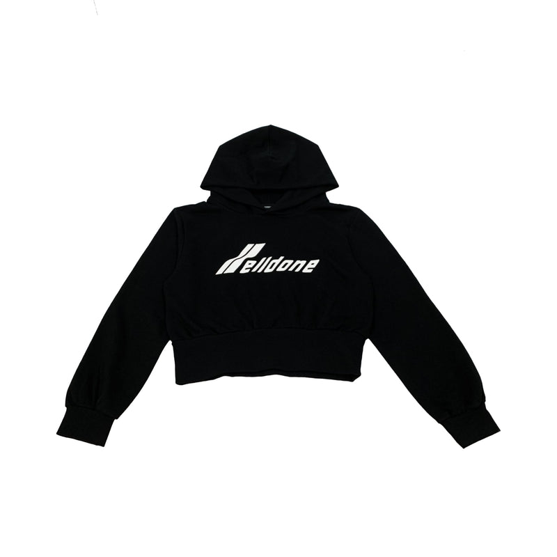 We11done Logo Crop Hoodie | Designer code: WDTH322865  | Luxury Fashion Eshop | Lamode.com.hk