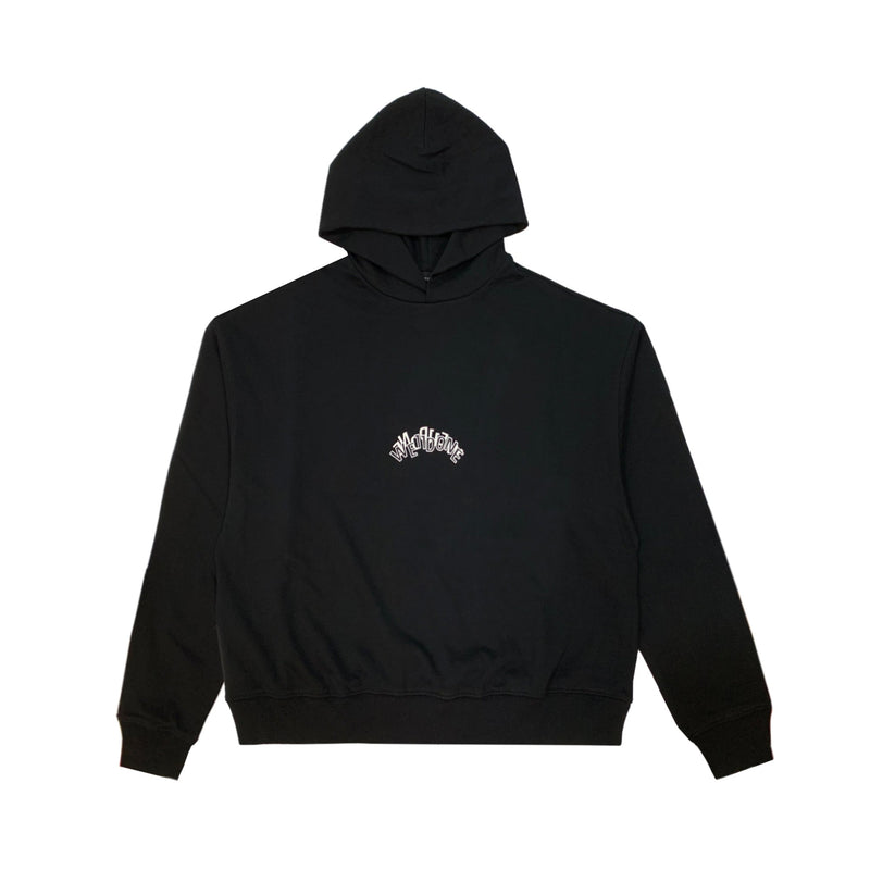 We11done Bi Layer Logo Hoodie | Designer code: WDTH322770  | Luxury Fashion Eshop | Lamode.com.hk