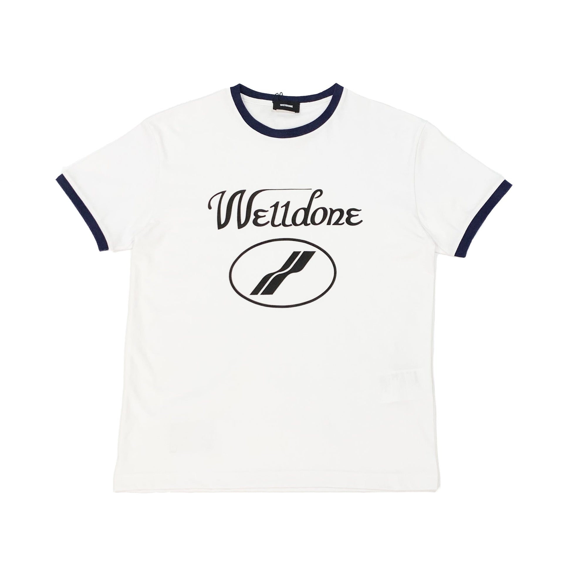We11done Cursive Logo T-Shirt | Designer code: WDTT322857 | Luxury Fashion Eshop | Lamode.com.hk