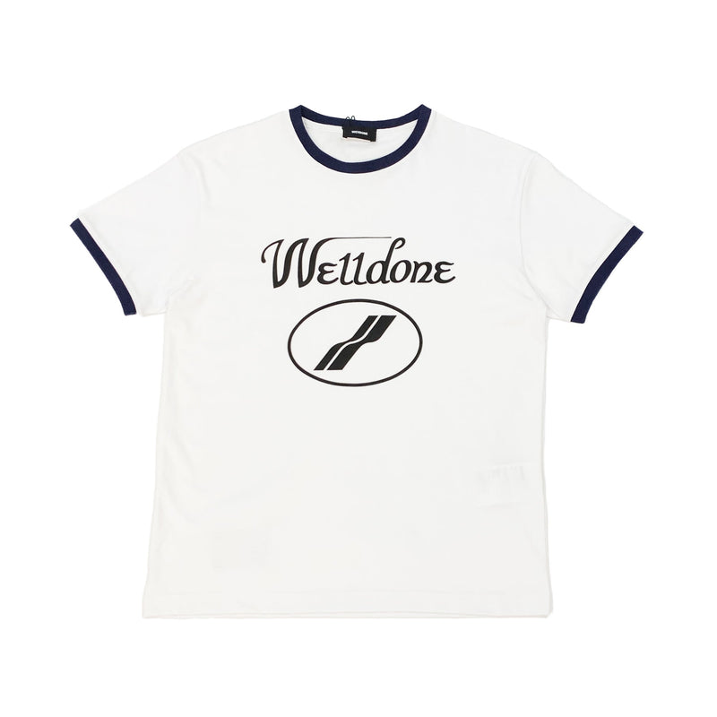 We11done Cursive Logo T-Shirt | Designer code: WDTT322857 | Luxury Fashion Eshop | Lamode.com.hk