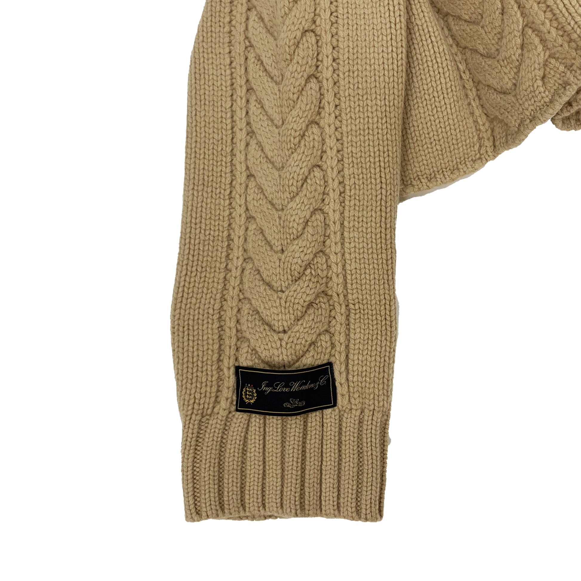 We11done Cable Knitted Sweater | Designer code: WDKT322642 | Luxury Fashion Eshop | Lamode.com.hk
