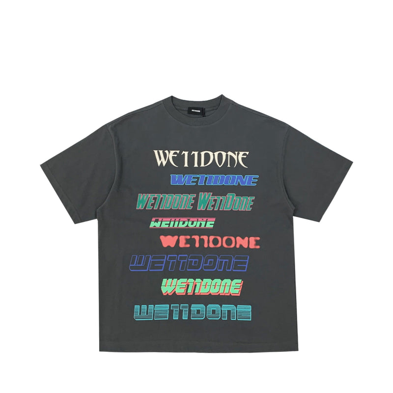 We11done Multi Logo T-Shirt | Designer code: WDTT321801 | Luxury Fashion Eshop | Lamode.com.hk