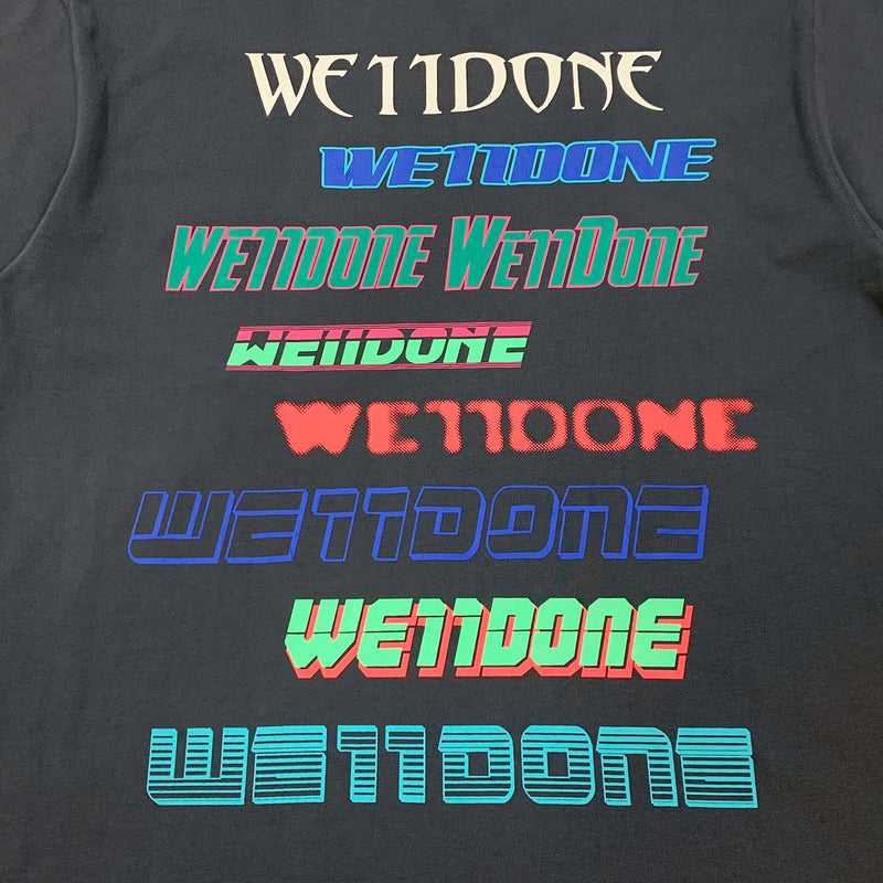 We11done Multi Logo T-Shirt | Designer code: WDTT321801 | Luxury Fashion Eshop | Lamode.com.hk