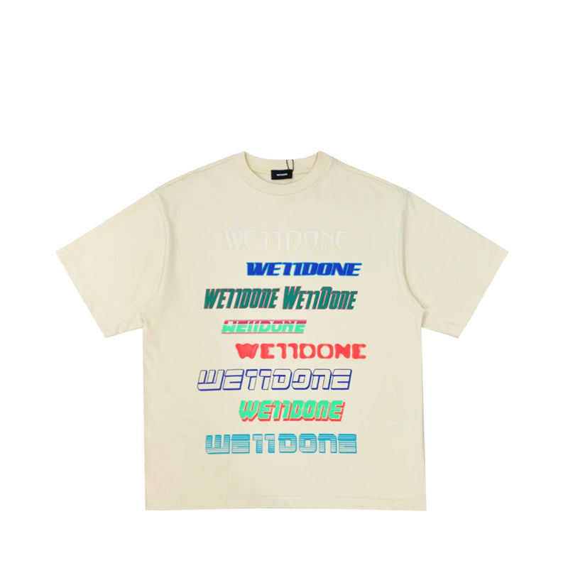 We11done Multi Logo T-Shirt | Designer code: WDTT321801 | Luxury Fashion Eshop | Lamode.com.hk