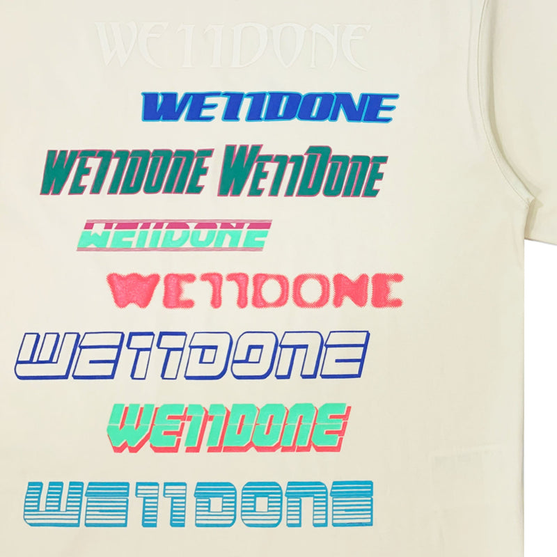 We11done Multi Logo T-Shirt | Designer code: WDTT321801 | Luxury Fashion Eshop | Lamode.com.hk