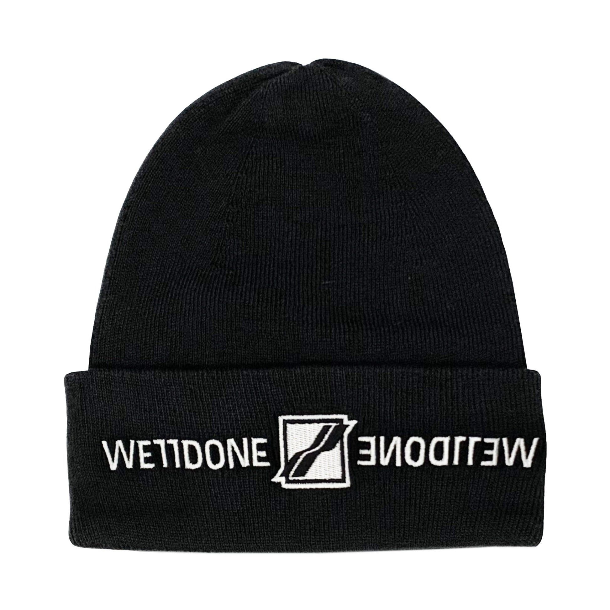 We11done Embroidered Logo Beanie | Designer code: WDKH121622 | Luxury Fashion Eshop | Lamode.com.hk
