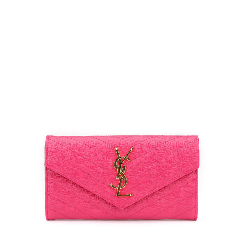 Saint Laurent Monogram Quilted Wallet | Designer code: 372264BOW01 | Luxury Fashion Eshop | Lamode.com.hk