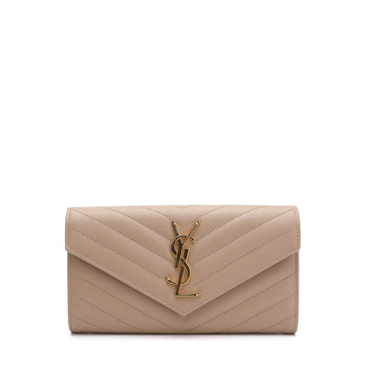 Saint Laurent Monogram Quilted Wallet | Designer code: 372264BOW01 | Luxury Fashion Eshop | Lamode.com.hk