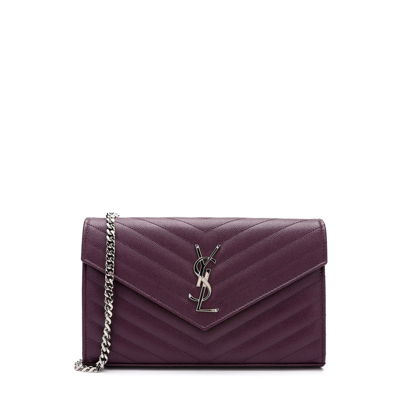 Saint Laurent Monogram Chain Wallet | Designer code: 377828BOW02 | Luxury Fashion Eshop | Lamode.com.hk