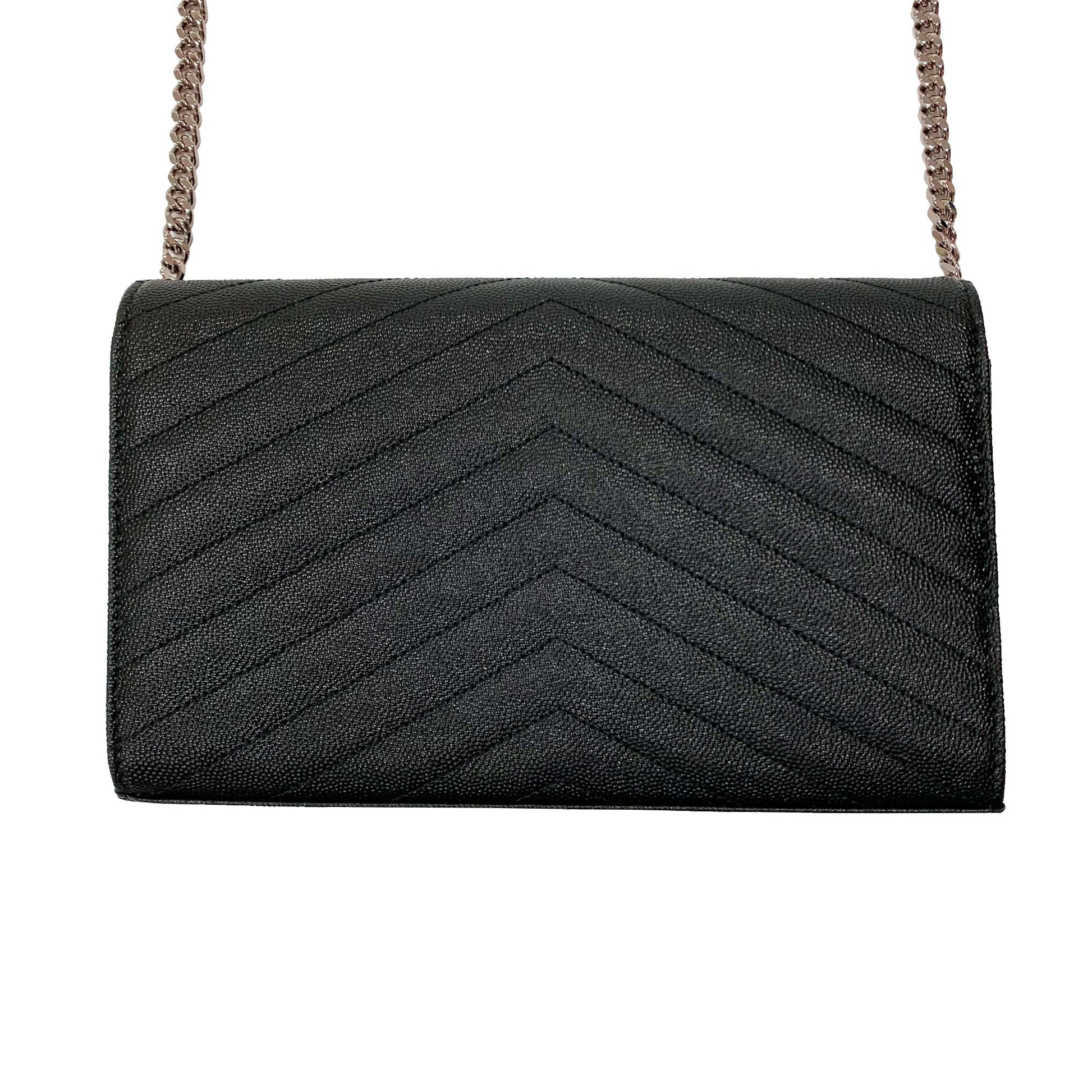 Saint Laurent Monogram Chain Wallet | Designer code: 377828BOW02 | Luxury Fashion Eshop | Lamode.com.hk
