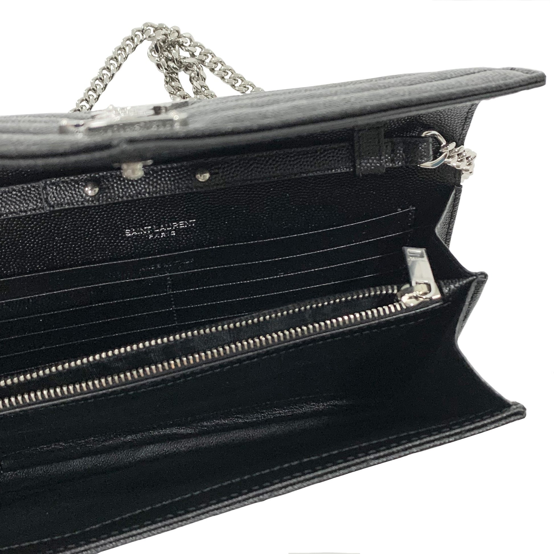 Saint Laurent Monogram Chain Wallet | Designer code: 377828BOW02 | Luxury Fashion Eshop | Lamode.com.hk