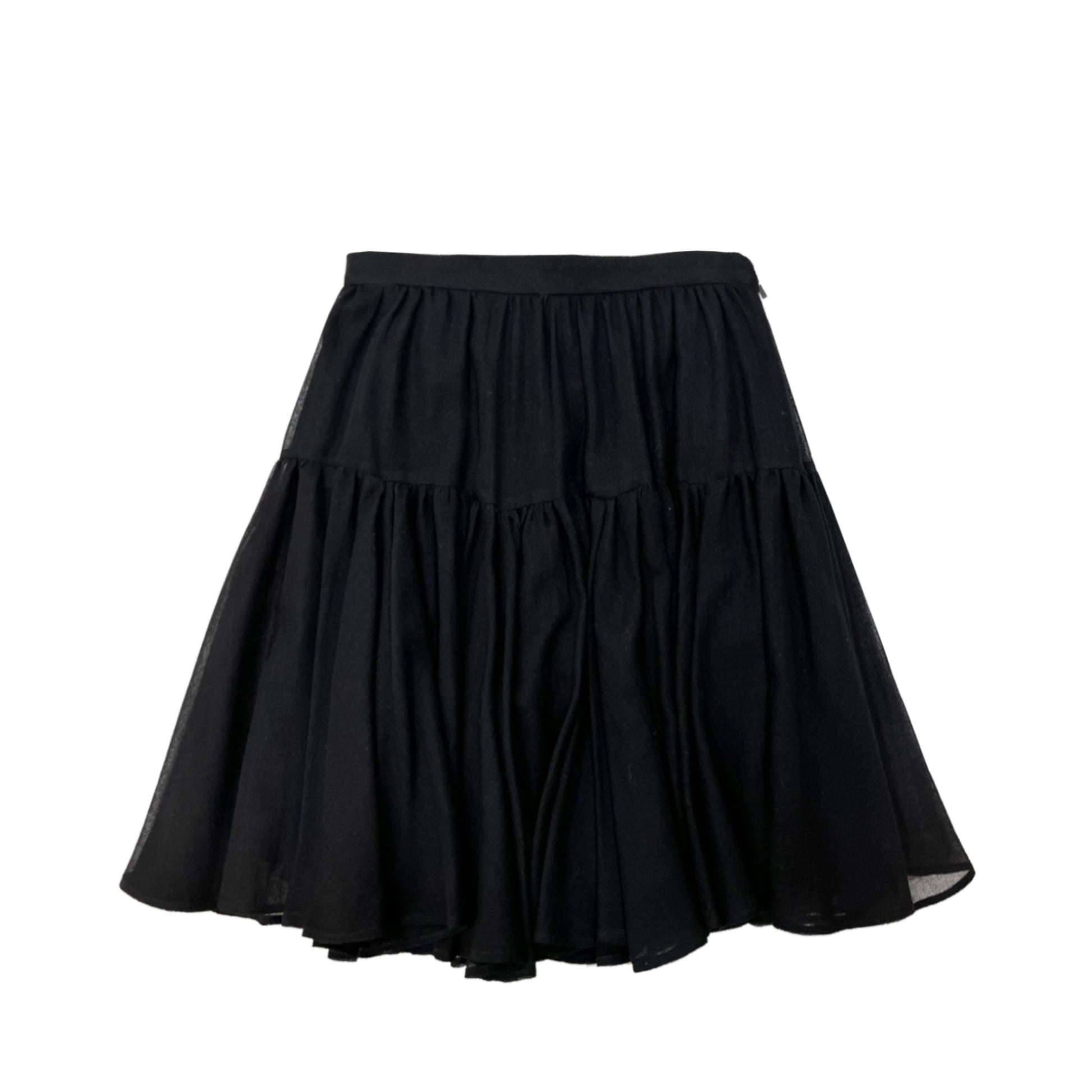 Saint Laurent Ruffle Skirt | Designer code: 549905Y594S | Luxury Fashion Eshop | Lamode.com.hk