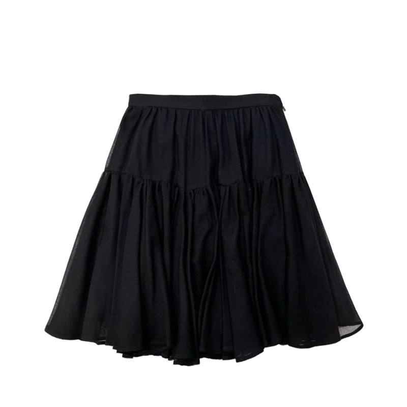 Saint Laurent Ruffle Skirt | Designer code: 549905Y594S | Luxury Fashion Eshop | Lamode.com.hk