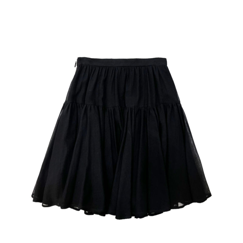 Saint Laurent Ruffle Skirt | Designer code: 549905Y594S | Luxury Fashion Eshop | Lamode.com.hk