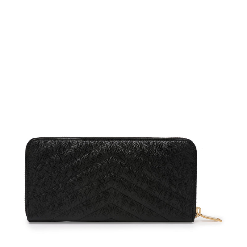 Saint Laurent Monogram Zip Around Wallet In Grain De Poudre Embossed Leather | Designer code: 358094BOW01 | Luxury Fashion Eshop | Lamode.com.hk