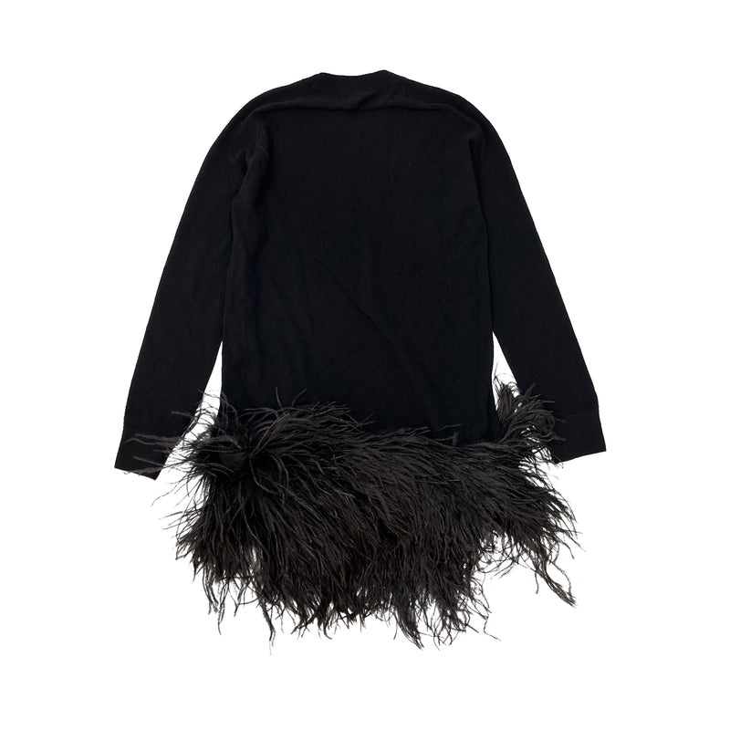 Saint Laurent Feather Hem Mini Dress | Designer code: 632196YATC2 | Luxury Fashion Eshop | Lamode.com.hk