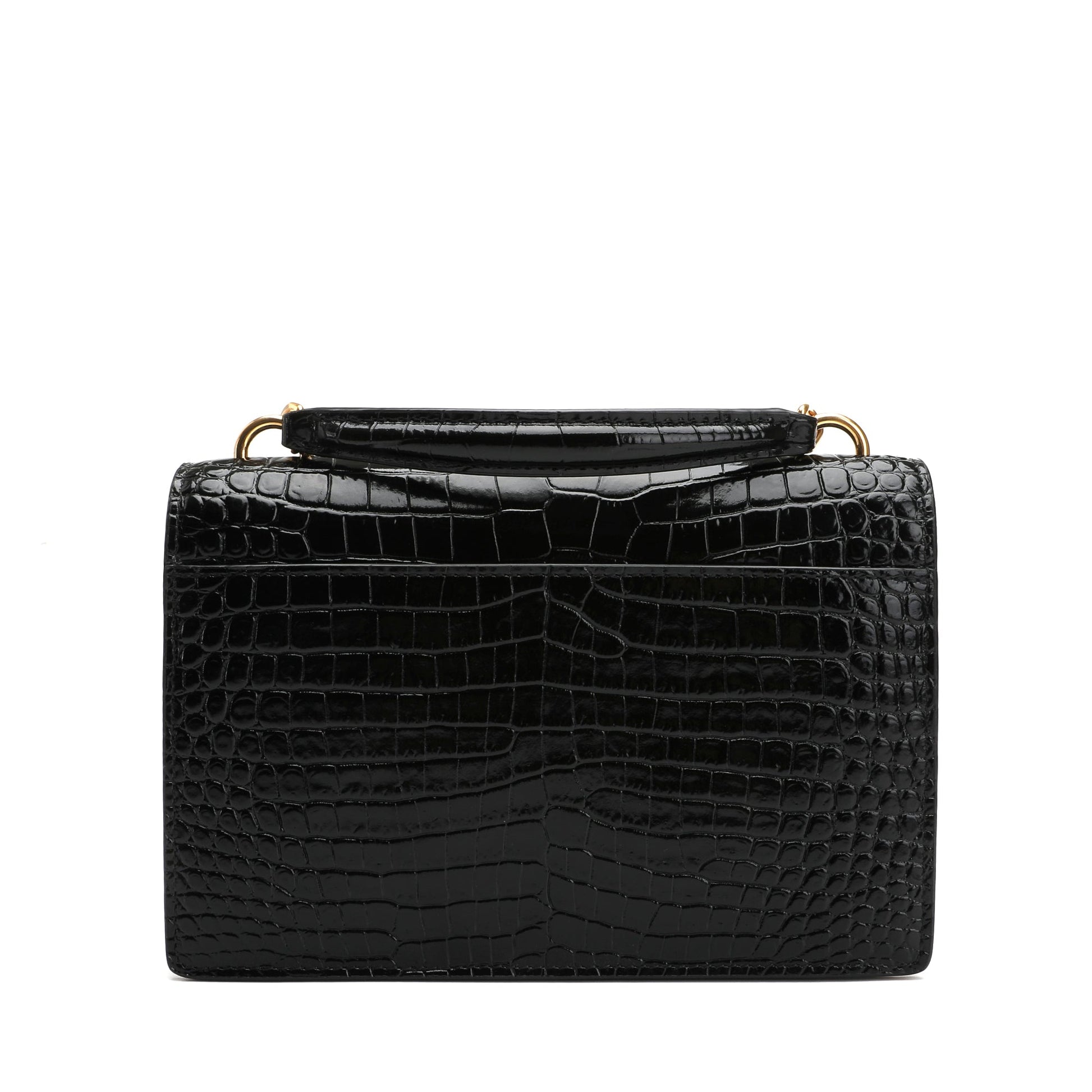 Saint Laurent Sunset Chain Wallet In Crocodile Embossed Leather | Designer code: 533026DND1J | Luxury Fashion Eshop | Lamode.com.hk