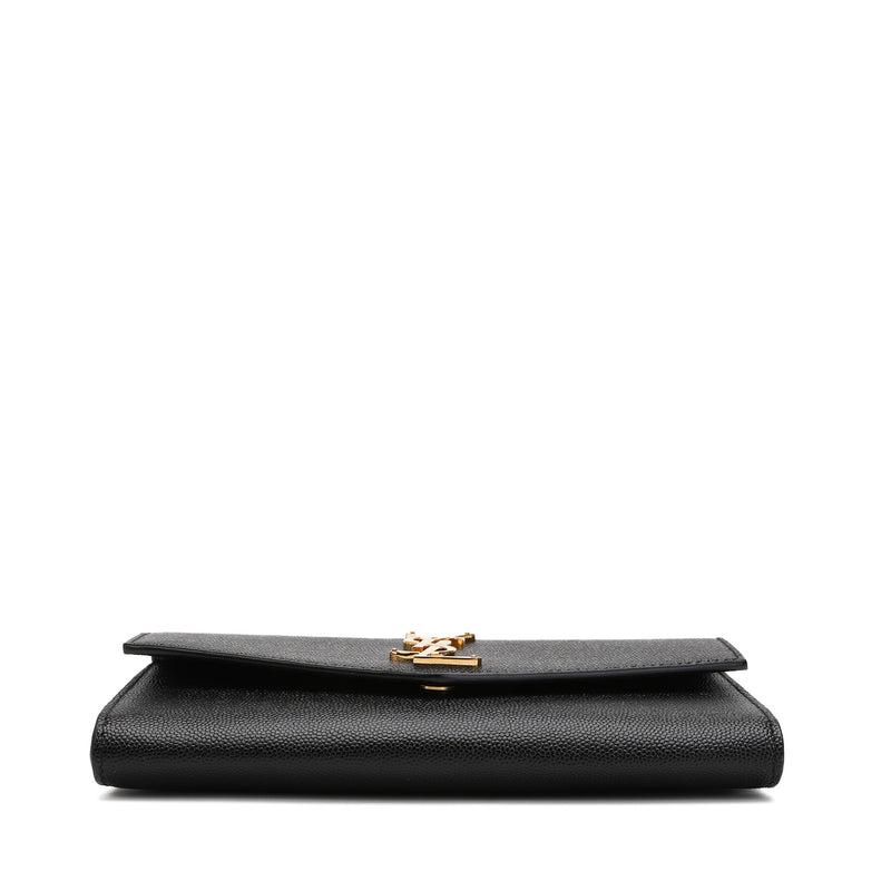 Monogram Clutch - Luxury Fashion Leather Black
