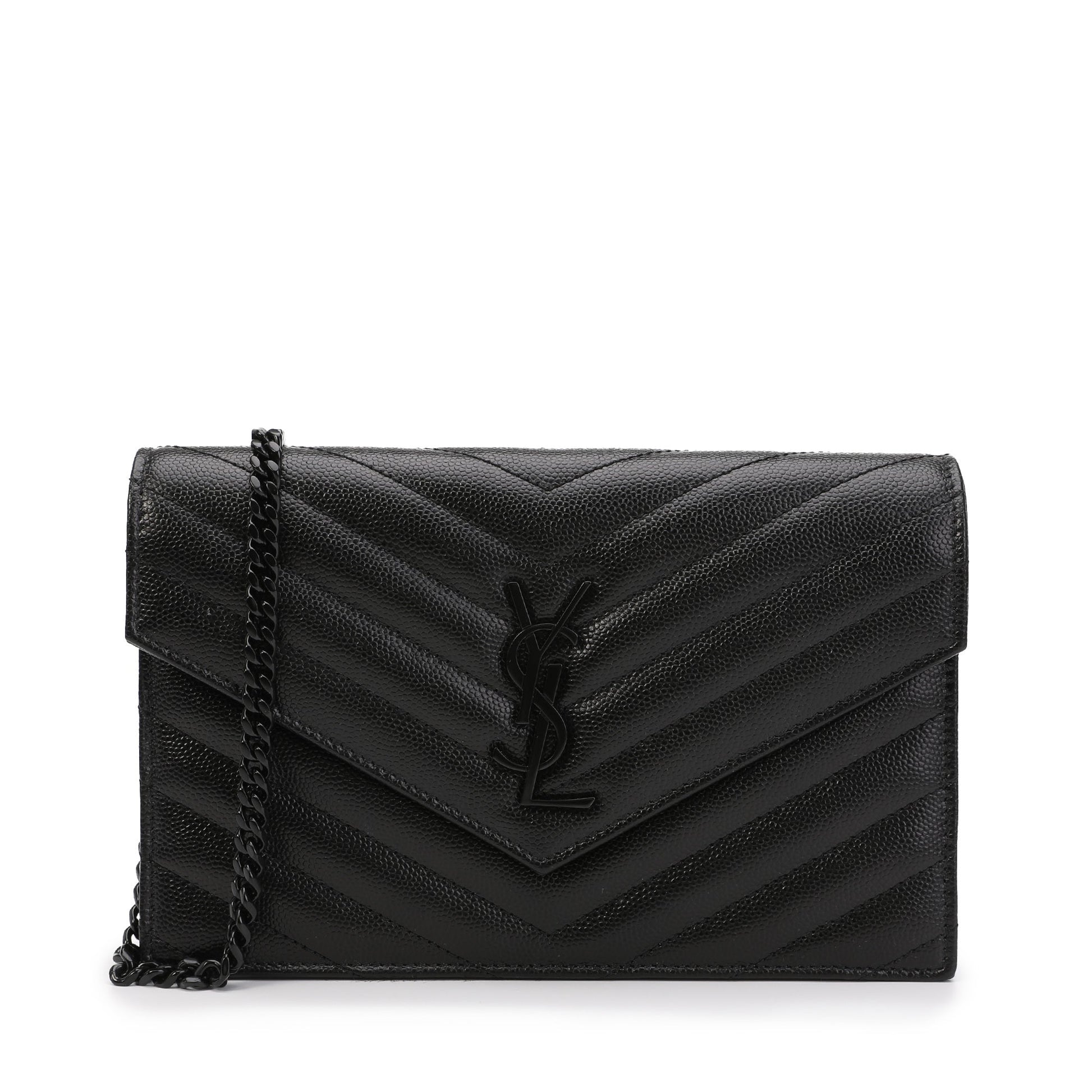 Saint Laurent Monogram Chain Wallet | Designer code: 393953BOW08 | Luxury Fashion Eshop | Lamode.com.hk
