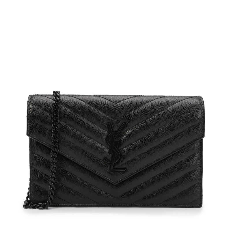 Saint Laurent Monogram Chain Wallet | Designer code: 393953BOW08 | Luxury Fashion Eshop | Lamode.com.hk