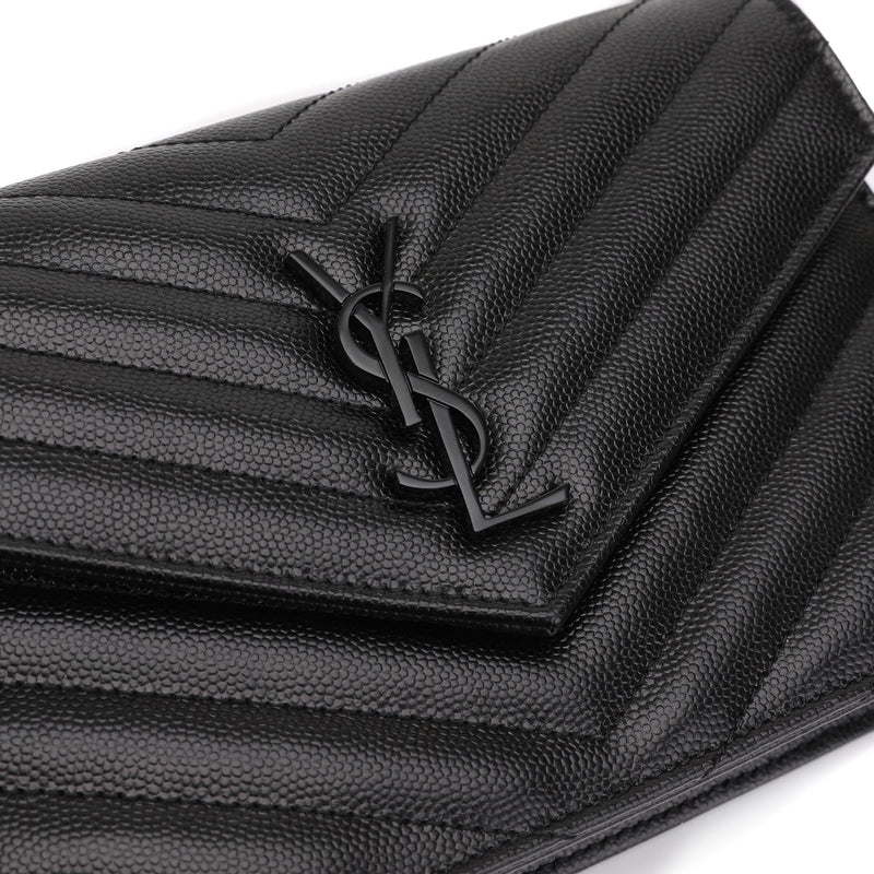 Saint Laurent Monogram Chain Wallet | Designer code: 393953BOW08 | Luxury Fashion Eshop | Lamode.com.hk