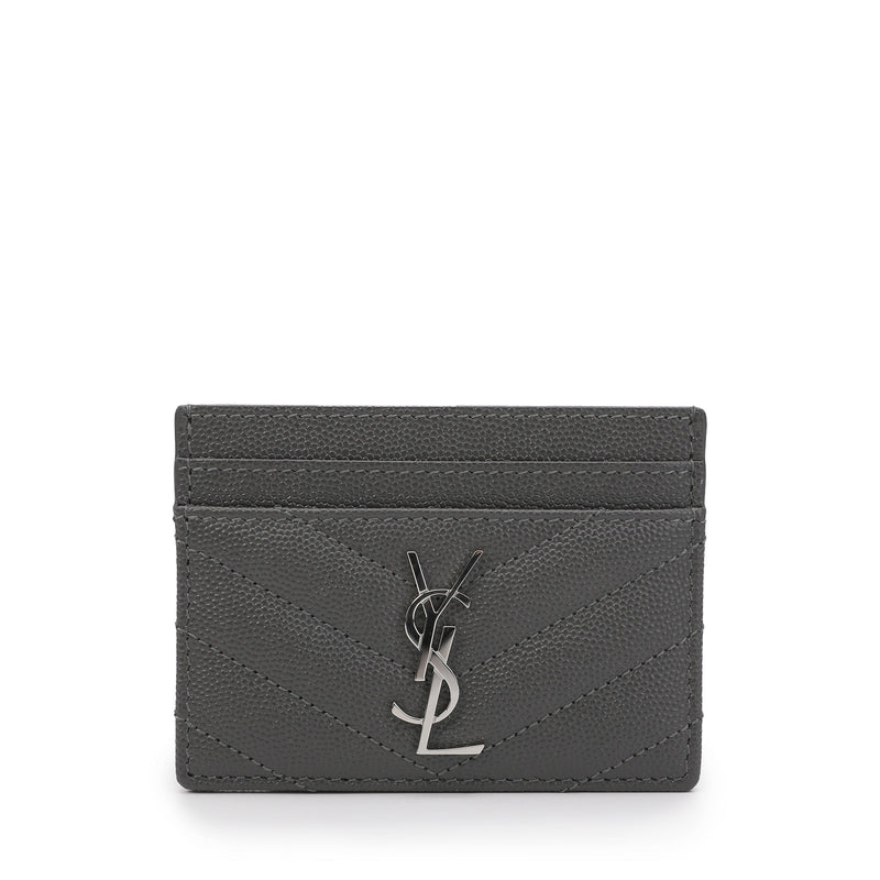 Saint Laurent Quilted Monogram Cardholder | Designer code: 423291BOW02 | Luxury Fashion Eshop | Lamode.com.hk
