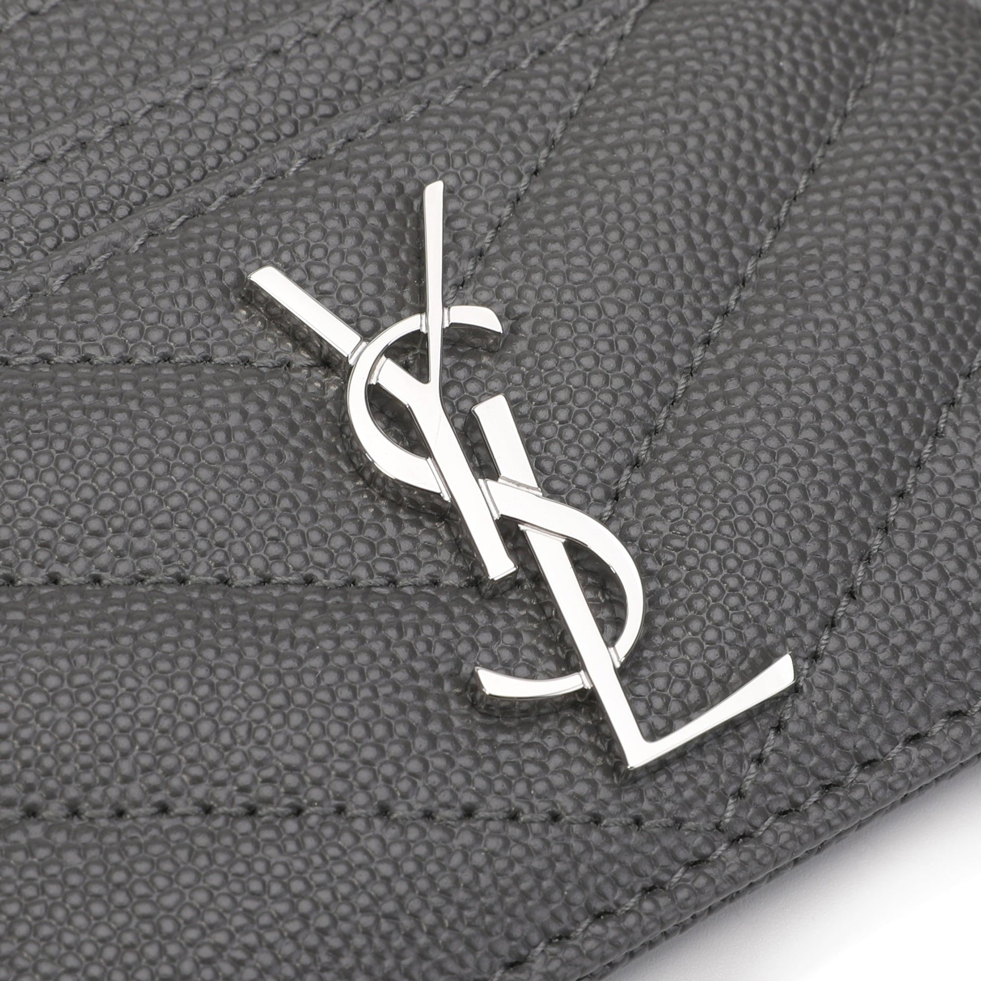 Saint Laurent Quilted Monogram Cardholder | Designer code: 423291BOW02 | Luxury Fashion Eshop | Lamode.com.hk